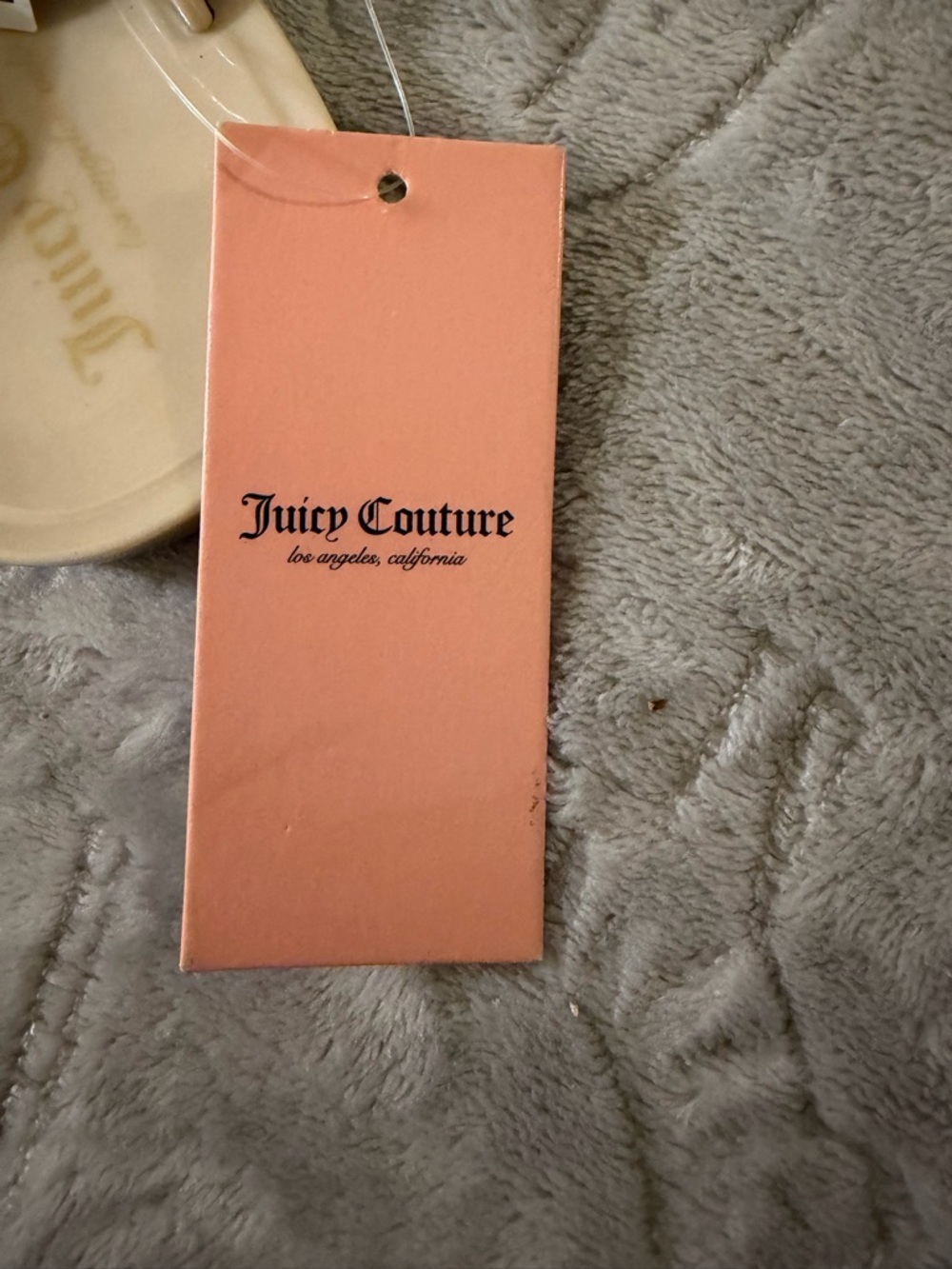 Juicy Couture Cream Jeweled Thong Sandals - Picture 3 of 6